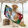 Soccer Fun Bluey Personalized Name Beach Towel Quick-Dry Soft Microfiber Suitable for Sports Travel Swimming Yoga Bathroom Beach And Pool