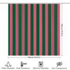 Green And Pink Stripe Shower Curtain Waterproof Easy To Clean Privacy Protection Print Bold Vertical Pattern Modern Quick Setup
