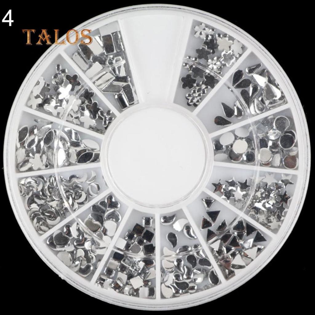Colorful Shiny Nail Art Decoration Wheel Colorful Star DIY Manicure Accessory Nail Care