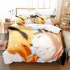 Naruto Bedding Set Quilt Cover Uchiha Sasuke Pillowcase Anime Kakashi Decor Bed Spead Bedroom Duvet Cover Bedding Suit Kids Gift