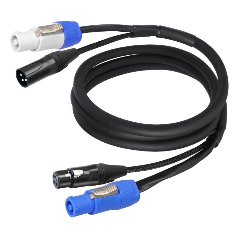 High Current Power Con XLR Cable Combination Cable for Stage Lights Delivering Both Electricity and Data