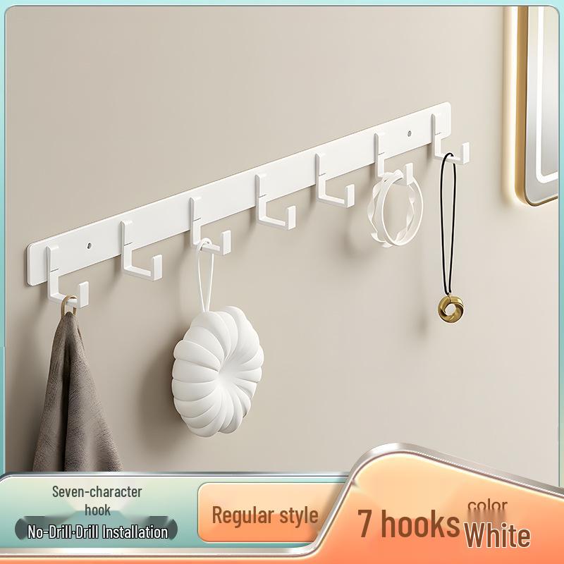 Punch-Free Wall-Mounted Coat Hook for Bathroom, Fitting Room, Behind Door, and Towel Storage