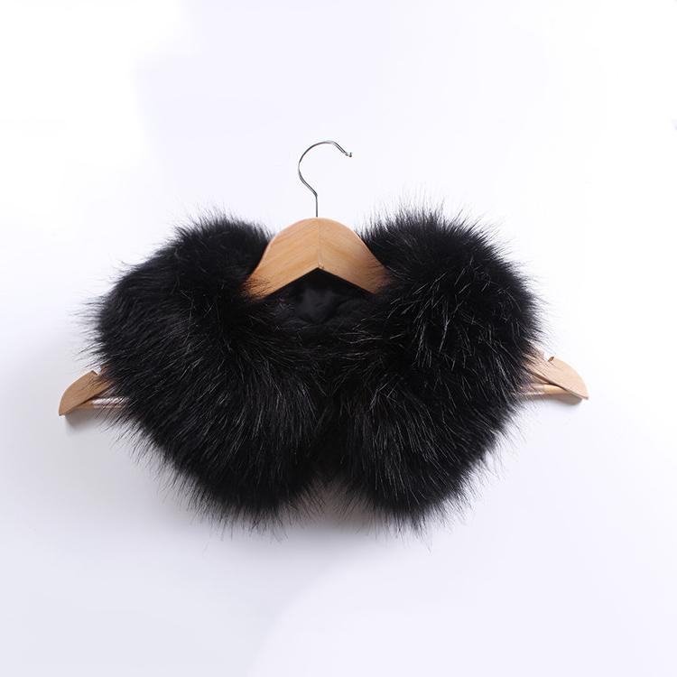 Límec Liščí kožešina Šála Zimní Luxusní Nadýchaná Šála Udržuje Krk v Teple Ženy Muži Huňaté Čtvercové Šály Doplňky ke Kabátu