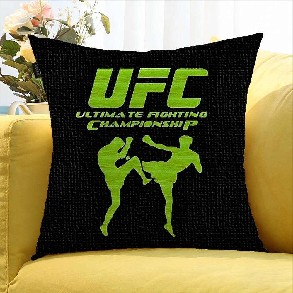 Housse de coussin carrée Combat UFC Logo Différentes Tailles Pour Décoration de Voiture Maison Chambre à Coucher