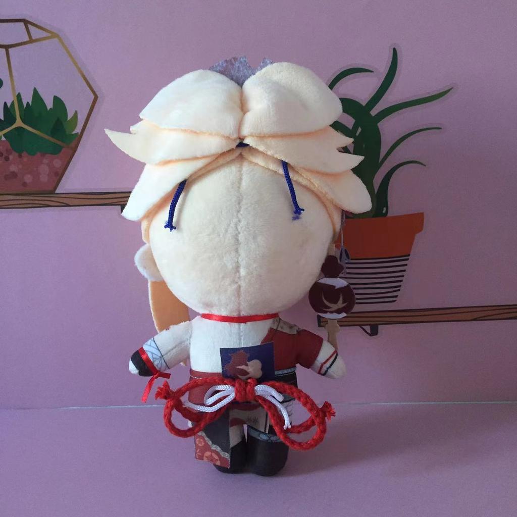 Anime Genshin Impact Yoimiya Muñeco de Peluche Juguete Ning Guang Eula Juego Lindo Suave Almohada Rellena Regalo para Niños 20cm