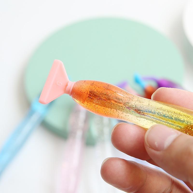 Outil de peinture diamant 5D, stylo à pointe en résine, nouveau stylo de peinture diamant avec conception de fil, Kits de têtes de stylo multi-placeurs