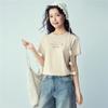 Giordano Women's Slogan Print Pure Cotton T-Shirt