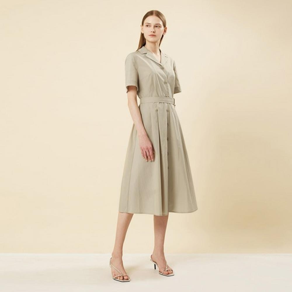 

She S Miss Back Banding Shirt Dress Swwopn21080 beige/55