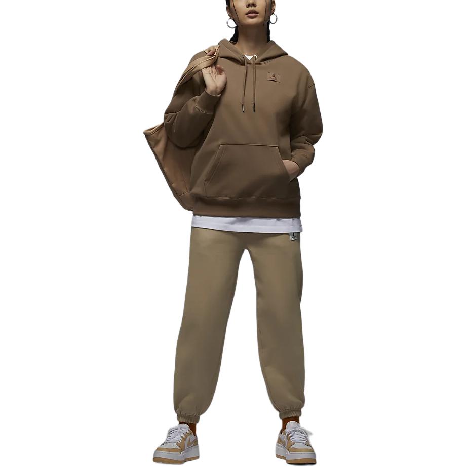 New Jordan Jordan Flight Fleece Sweatshirt Women's Antique Brown FV7051-223