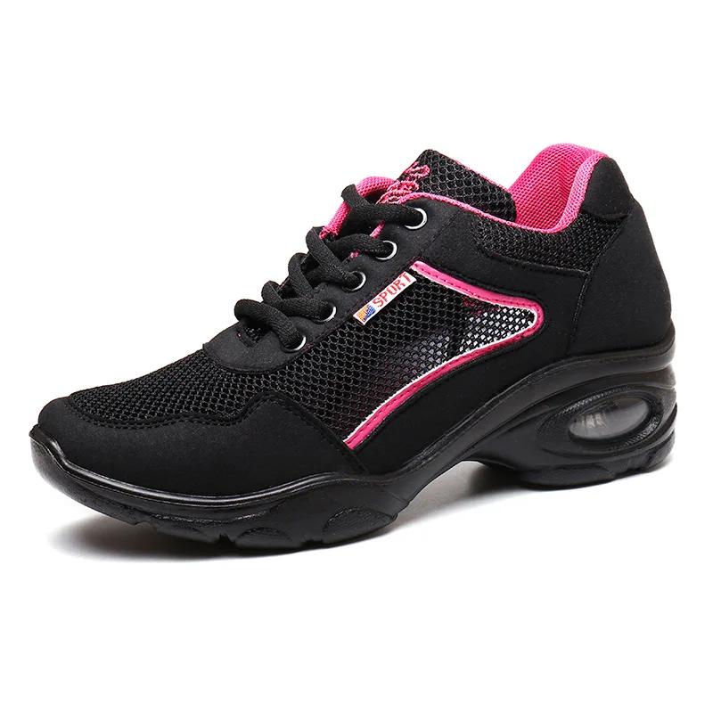 Women's Platform Sneakers Dancing Shoes Lace Up Female's Breathable Woman Dance Shoe Outdoor Ladies Running Shoes Mujer