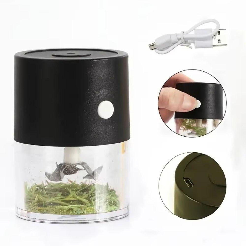 High Hardness Blade Electric Grinder USB Charging Grass Shredder Pepper Crusher Household