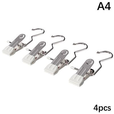 10 Stück Clips aus Edelstahl, Kleidungsclip, Mehrzweck-Boot-Organizer, Wäscheklammern, Wäschehaken, Heimaufbewahrung für Kleidung und Handtücher