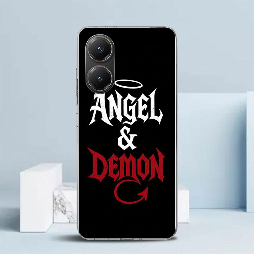Angel Wings Devil Bad Soft Cover for Xiaomi Poco F7 Ultra X7 X6 X5 Pro M7 Phone Case Redmi 15 15C 13 13C 12 12C 10 10C Print She