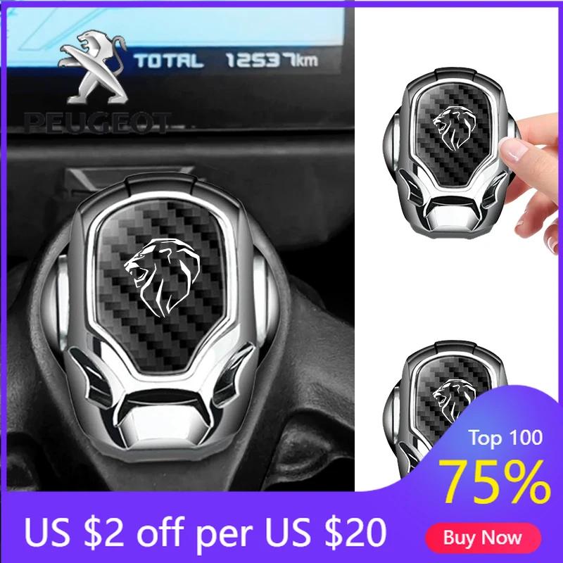 2026 Hot Car Sticker Metal Car One-Click Start Button Cover For Peugeot 206 307 308 3008 207 208 407 508 2008 5008 107 106 205 4