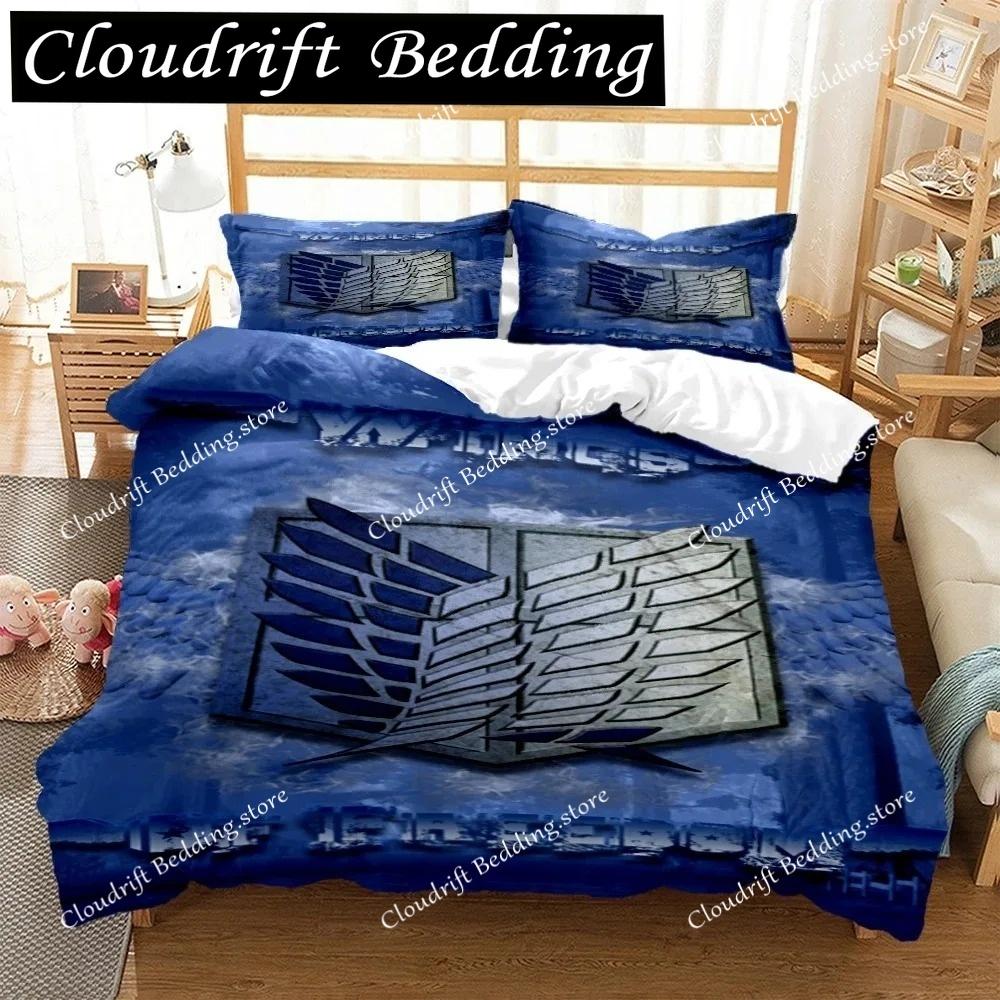 Japanese Anime Polyester Bedding Sets Boys Covers Boys Duvet Cover Set For Teens Bedding Set Cover& Pillowcase