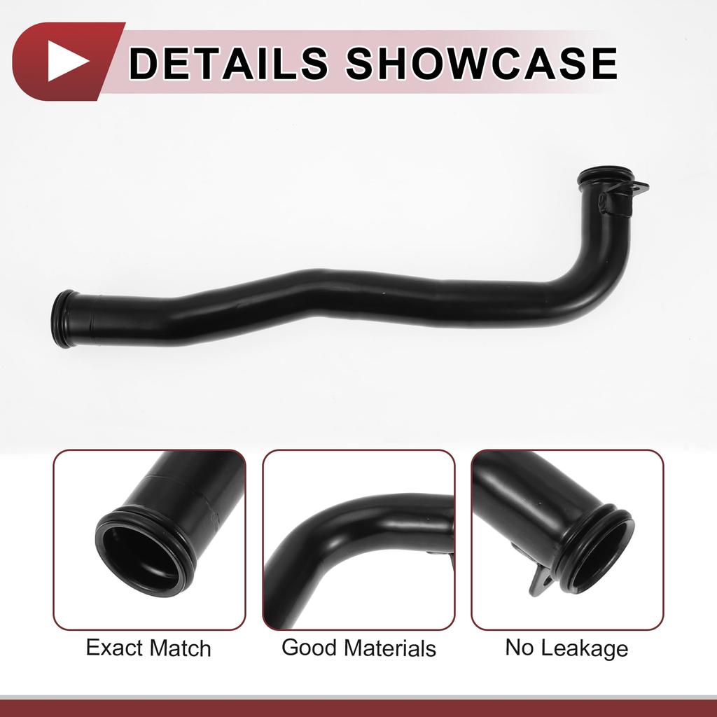 HEROFFIX Radiator Coolant Hose for Hyundai Tucson 2010-2021 Engine Water Inlet Pipe, Black Metal, Part Number 254602G201