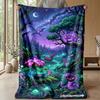 Pokémon Printed Flannel Throw Blanket Soft Warm Lightweight All Season Blanket for Sofa Bed Camping Home Decor Holiday Gift