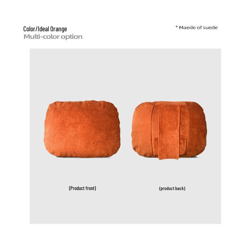 Chery Car Suede Neck and Lumbar Support Pillow - Universal Fit