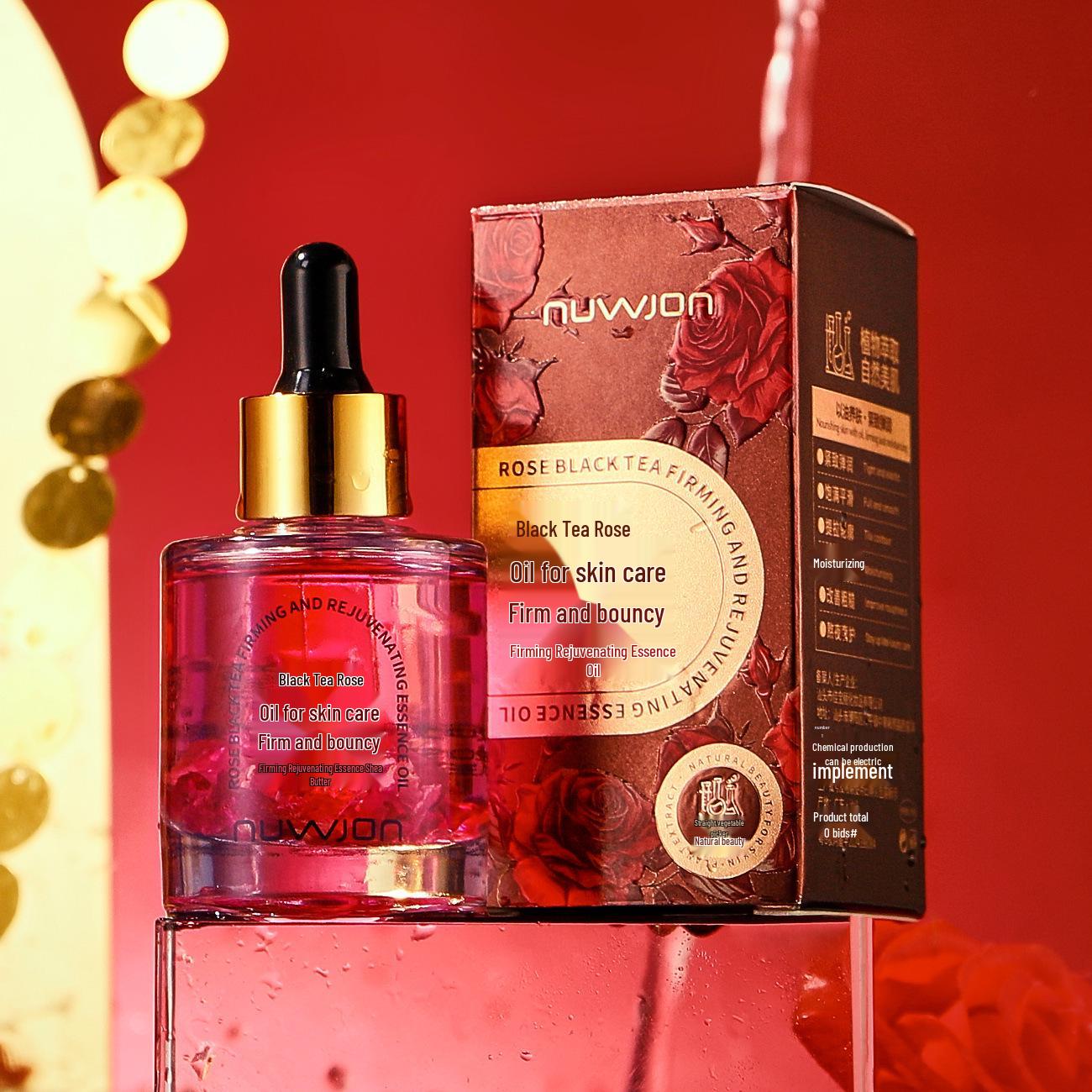 Youzun Масло-эссенция с розой и черным чаем Укрепляющее и увлажняющее для увлажнения и осветления кожи.