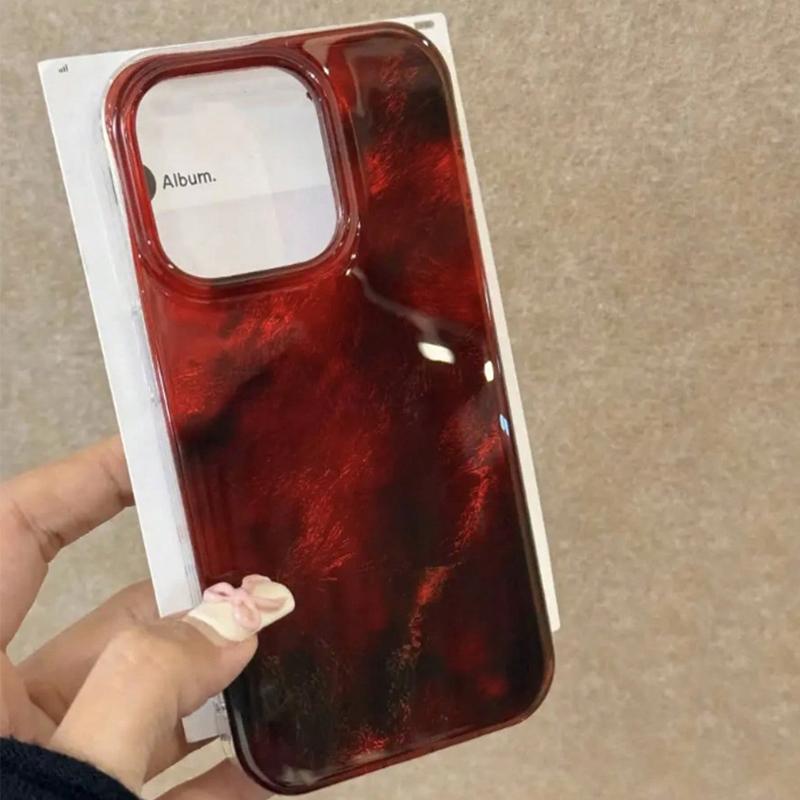 Amber Gradient Aesthetic Phone Case For iPhone 17 16 15 Pro Max 14 13 12 11 XS X XR 7 8 Plus 16E 17 Air Transparent Bumper Cover