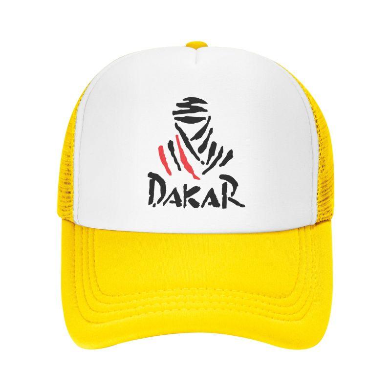 Dakar Rally Print Mesh Baseball Cap Unisex Adjustable Snapback Caps Summer Breathable Sun Visor Hat Trucker Hats