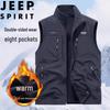 JEEP SPIRIT Men's Autumn/Winter Reversible Fleece Vest