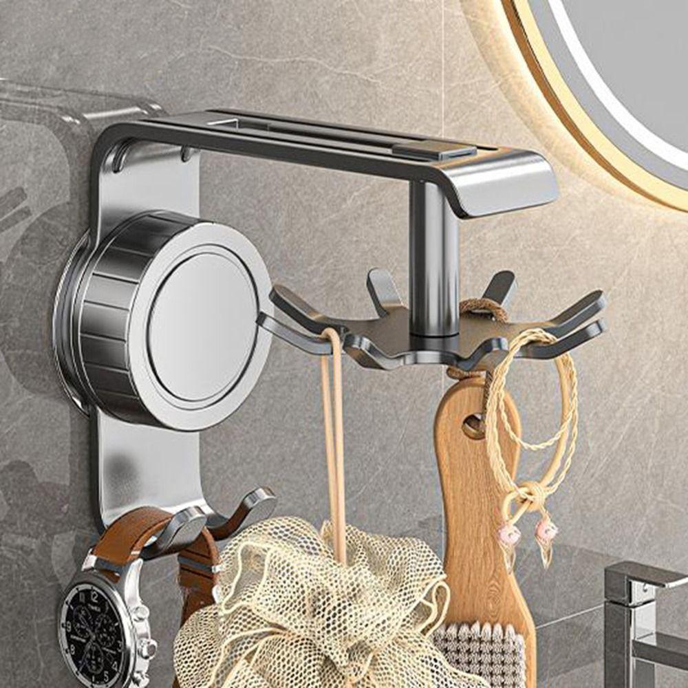 Wall Mounted Kitchen Hook Non Punching Spoon Hanging Rack Pot Shovel Spoon Storage Rack  Home