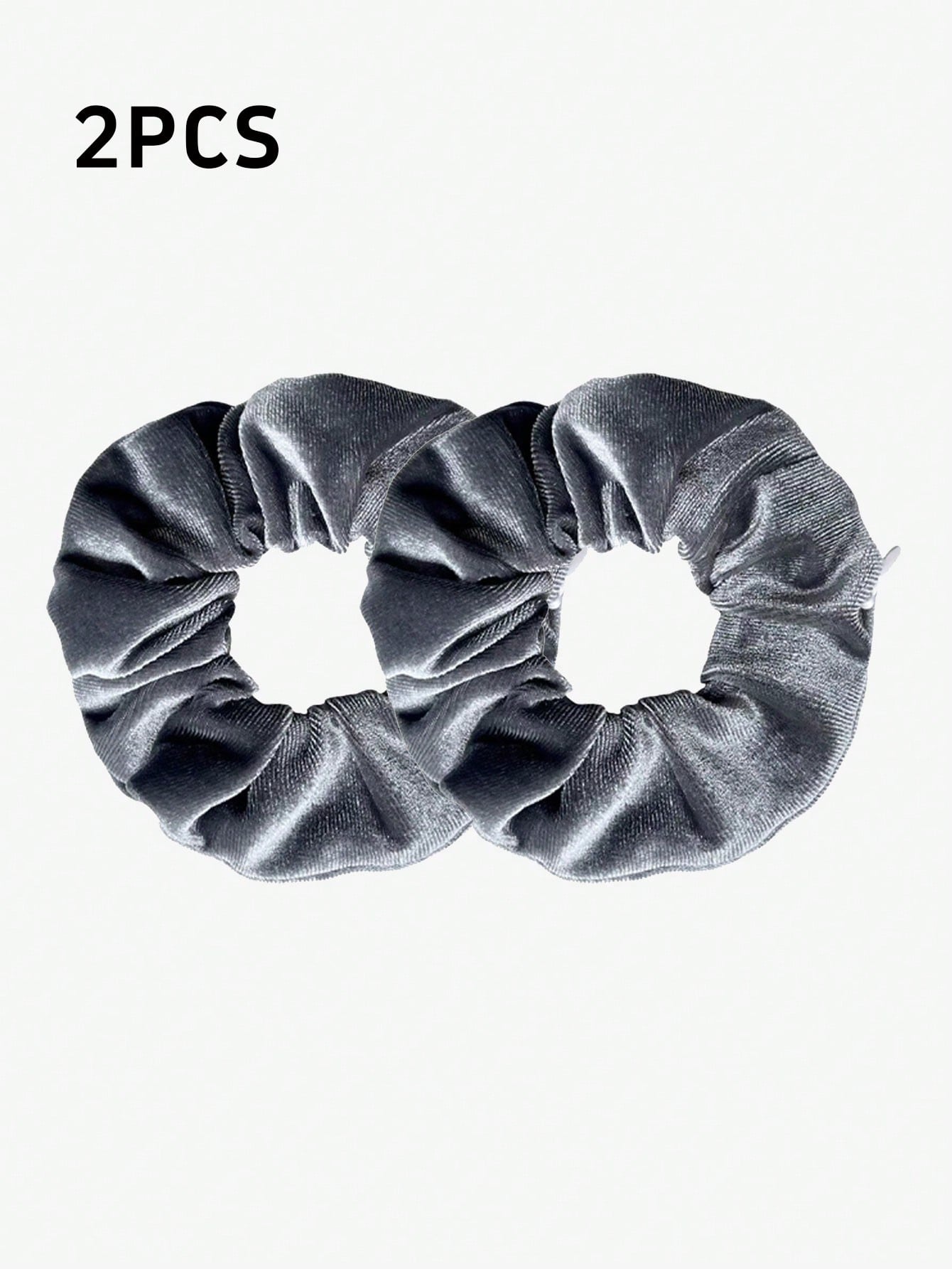 

2 шт. Новая однотонная бархатная резинка для волос на молнии в виде толстой кишки в корейском стиле, модная тканевая резинка для хвоста, резинка для хранения волос в виде толстой кишки