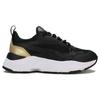 Puma Cassia Distressed - Black Team Gold Women Sneakers 387645-01