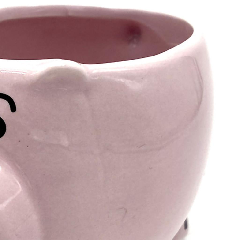 Cute Pig Ceramic Cup Pink Comfortable Grasp Smooth Mouth Lovely Shape for Coffee Tea Milk Beverage Water