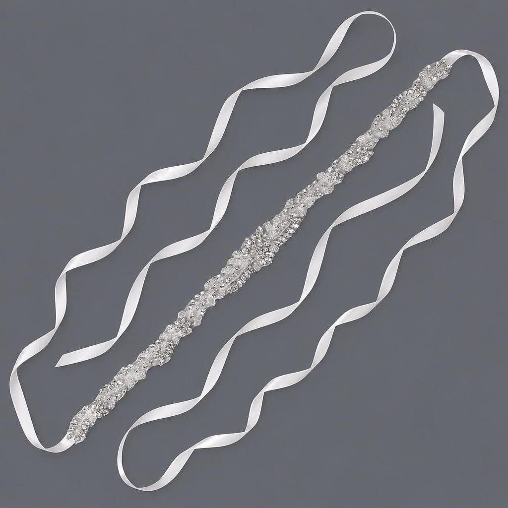 Elegant Silver Rhinestone Wedding Belt – Versatile High-End Dress Accessory for Fashion Shows and Performances