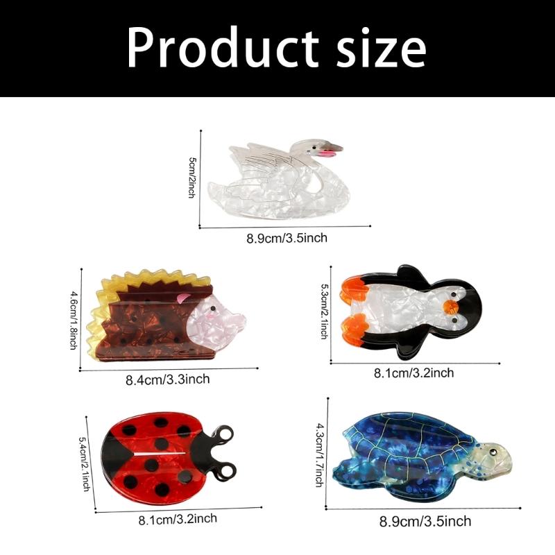 Cute Animal Hair Claw Clip, Compact PVC Hair Accessory for Daily Wear, Travel Styling and Decorative Hair Hold