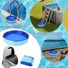 1PC Portable Inflatable Pool Foot Bath Basin,Foldable Foot Soaking Washing Basin for Pool Entry,Summer Swimming Pool Clean Feet Accessories