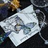 20 Pieces of Vintage Hollowed Out Lace Decorative Paper Shell Light and Shadow Butterfly Themed Handmade Account DIY Materials