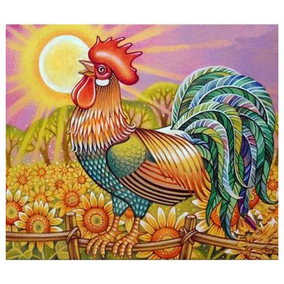 DIY Diamantmosaik Cartoon Huhn Handarbeit Diamantmalerei Kreuzstich Diamantkristall Wandkunst