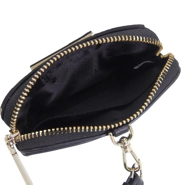 Kate Spade Kartenetui, Ausweishülle, Münzbörse, Pendlertasche, Damen, Outlet-Marke, Nylon, Schwarz, Nackenband, Ausweishalter, KL878 001, Kate Spade