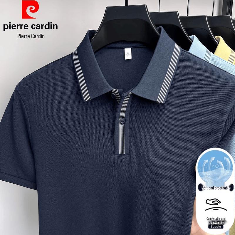 

Pierre Cardin Men s Easy-Care Business Casual Polo Shirt 4XL