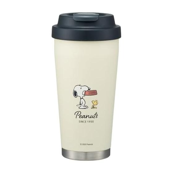 Skater Stainless Steel Easy Tumbler 480ml Thermal/Cold Vacuum Double Structure Snoopy Badge STEM5-A