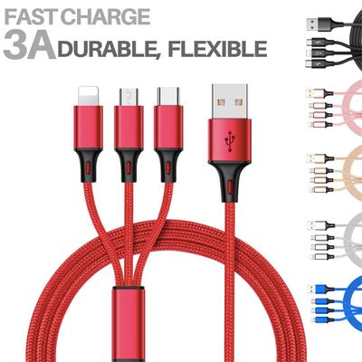 Universelles USB-Schnellladekabel 3-in-1 Multifunktions-Handyladekabel für 14 für S22