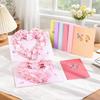 Creative Romantic Theme 3D Pop Up Card Pop-Up Mechanism Handmade Craft Butterfly Heart Card Heart Shape Love Postcard Wedding