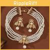 Jewelry Animal Set With Pearl Alloy Elements For Women Gift Decoration Givers