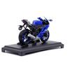 Welly Model motocyklu Yamaha 2020 YZF-R6 v měřítku 1/18, odlévaný, funkční tlumiče, hračka pro děti, dárky, sbírka hraček