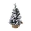 Mini vločkovaný vánoční stromek Plastový umělý borovicový sprej Sníh Vánoční stromek Nový rok