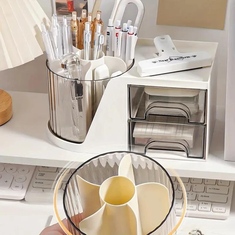 360 Degree Rotating Organizers Multi Function Pen Holder Desk Organizer Office Stationery Storage Accessories School Supplies