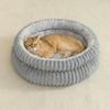 Round Cute Cat Bed for Large Dog Bed Pet Basket Cozy Cat House Super Soft Pet Bed Plush Dog House For Medium Warm Sleep Kitten