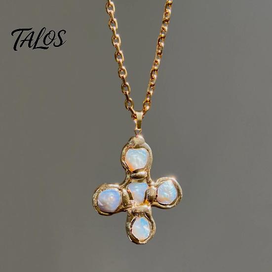 Exquisite Design Necklace Chunky Religious Charm Necklace, Stylish Women Christian Elegant Minimalist Lightweight Faith Jewelry Gift for Mom