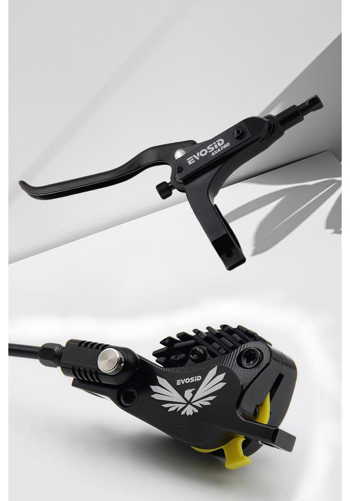 Freno a Disco Idraulico a Quattro Pistoni in Alluminio CNC EVOSID per Mountain Bike (DH/XC)
