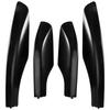 NEW-4PCS Black ABS Car Roof Luggage Rack Rail End Cover Shell Protector Fit For Toyota Fortuner 2004-2014