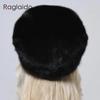 Winter Brim Hats For Women Ear Cover Luxury Domo Natural Mink Fur Cap High Quality Cold Cap Women Real Mink Fur Winter Fur Hats