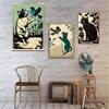 Canvas Printing Art Cat In Life Poster Animal Wall Decor Art Picture Vintage Wall Decoration Home Room Bar Gift for Cat Lovers